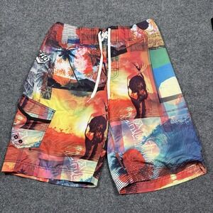 Billabong Board Shorts Mens Swimmimg Size 29 Picture Collage Y2K
